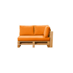 Module 2 places avec angle droit MODULPOP orange