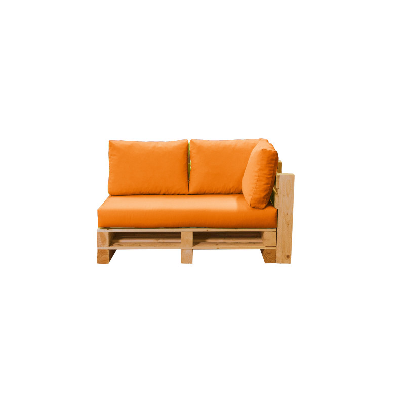 Module 2 places avec angle droit MODULPOP orange