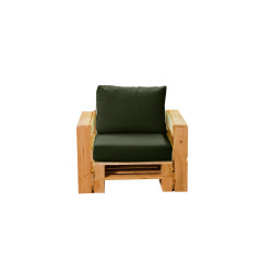 Module 1 place avec accoudoirs MODULPOP kaki