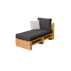 Module chaise longue MODULPOP anthracite