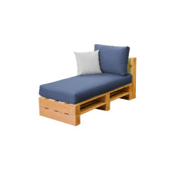 Module chaise longue MODULPOP jeans