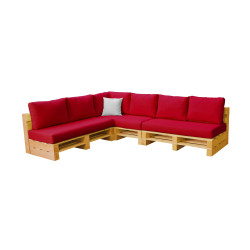 Combinaison carrée 6 places MODULPOP rouge