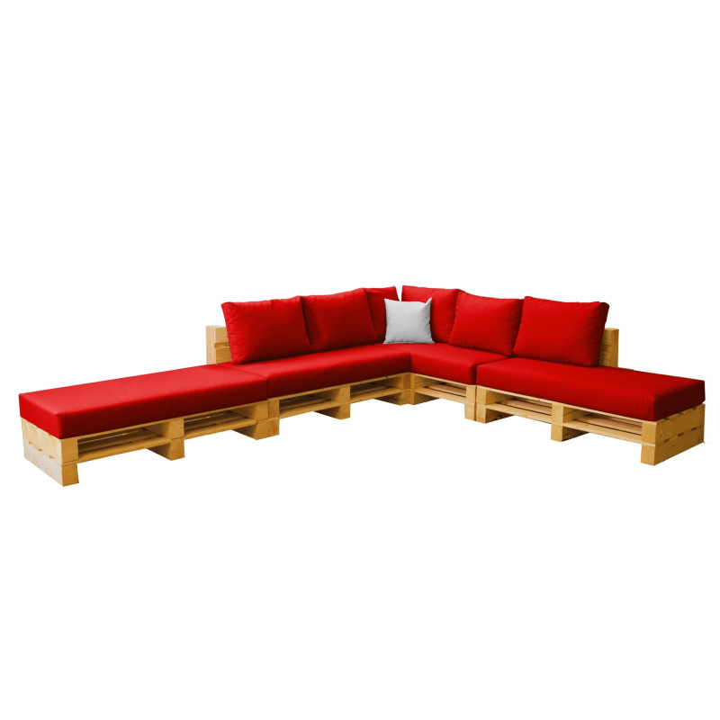 Combinaison 8 places avec double méridienne MODULPOP rouge