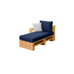 Module chaise longue accoudoir MODULPOP nuit