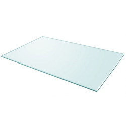 Plateau en verre pour table palette